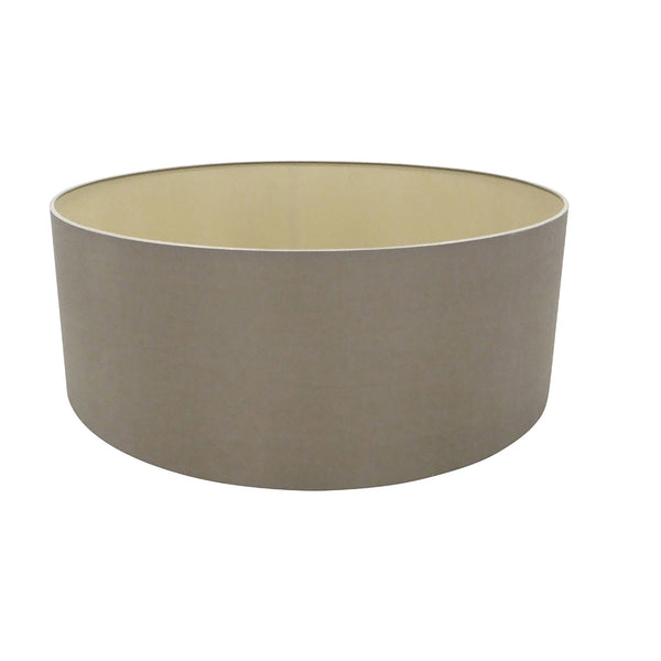 Sigma 60cm Taupe Drum Shade With Gold Lining