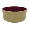Sigma 60cm Antique Gold Drum Shade With Ruby Lining