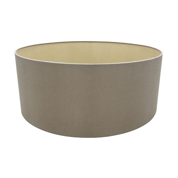 Sigma 50cm Taupe Drum Shade With Gold Lining
