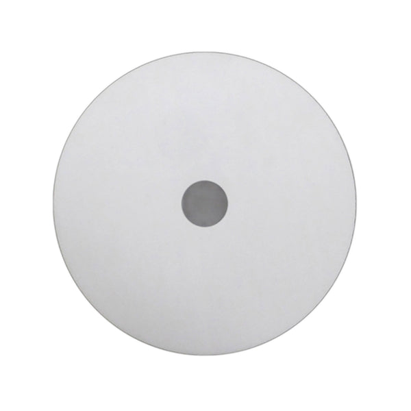 Universal 30cm Frosted Acrylic Diffuser Disk In White With Chrome Detail