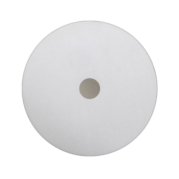 Universal 30cm Frosted Acrylic Diffuser Disk In White With Satin Nickel Detail
