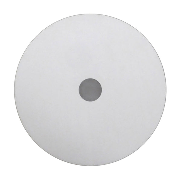Universal 40cm Frosted Acrylic Diffuser Disk In White With Chrome Detail