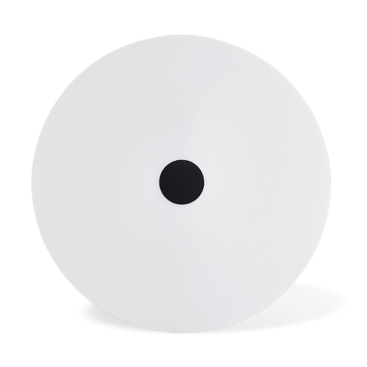 Universal 40cm Frosted Acrylic Diffuser Disk In White With Black Detail