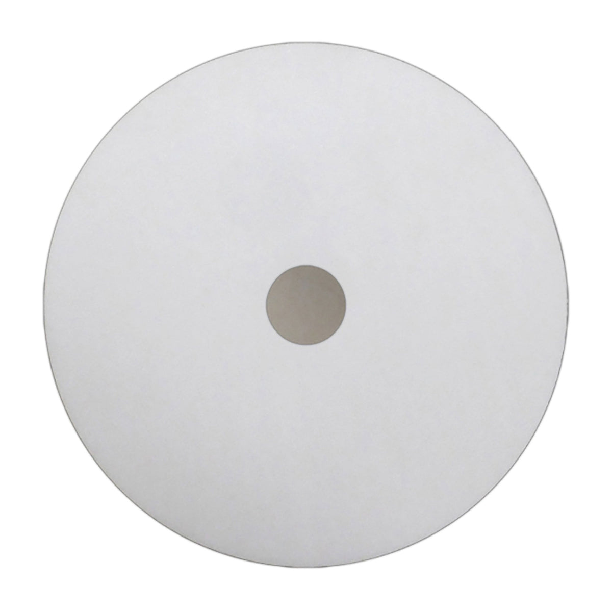 Universal 40cm Frosted Acrylic Diffuser Disk In White With Satin Nickel Detail