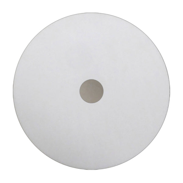 Universal 40cm Frosted Acrylic Diffuser Disk In White With Satin Nickel Detail