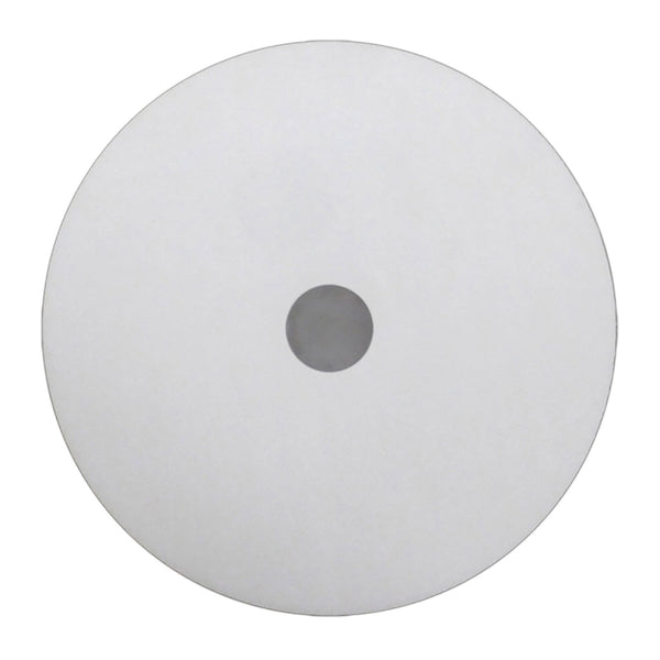 Universal 50cm Frosted Acrylic Diffuser Disk In White With Chrome Detail