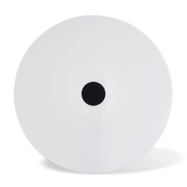 Universal 50cm Frosted Acrylic Diffuser Disk In White With Black Detail