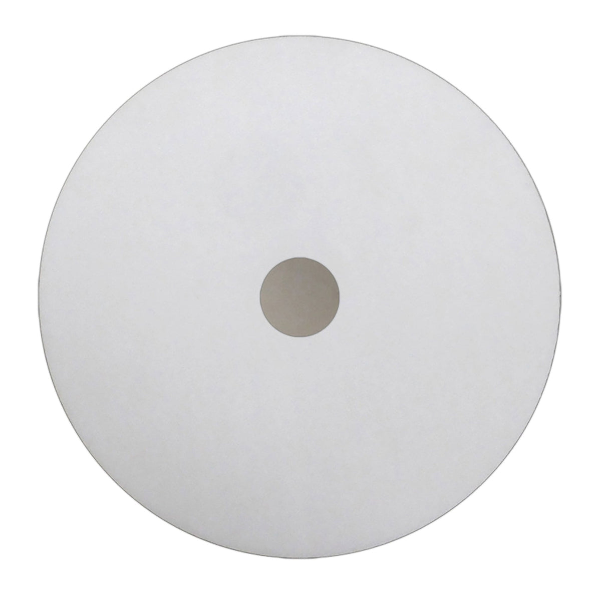 Universal 50cm Frosted Acrylic Diffuser Disc In White With Satin Nickel Detail
