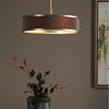 Alvaro Pendant In Antique Bronze With Pleated Mushroom Shade