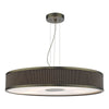 Alvaro Large Pendant In Antique Bronze With Pleated Mushroom Shade