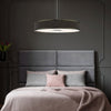 Alvaro Large Pendant In Antique Bronze With Pleated Mushroom Shade