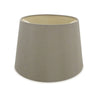 Sutton 30cm Taupe Faux Silk Tapered Shade With Gold Lining