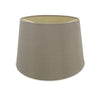Sutton 35cm Taupe Faux Silk Tapered Shade With Gold Lining