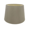 Sutton 40cm Taupe Faux Silk Tapered Shade With Gold Lining