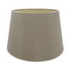 Sutton 45cm Taupe Faux Silk Tapered Shade With Gold Lining