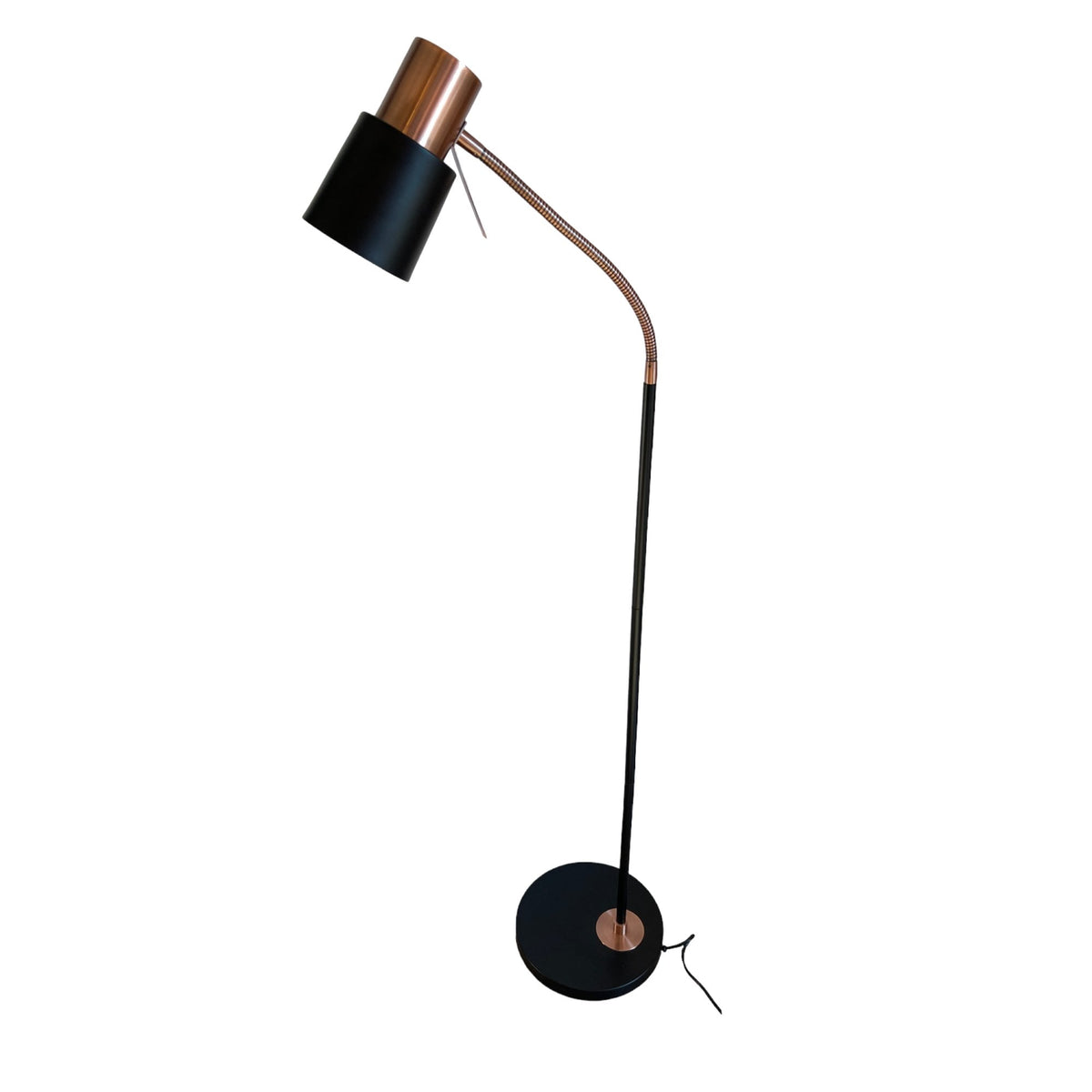 Bond Floor Lamp in Matt Black and Burnished Copper