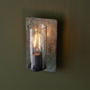 Chiswell Wall Light in Verdigris Bronze & Clear Glass