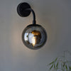 Overcombe Single Wall Light in Matt Black