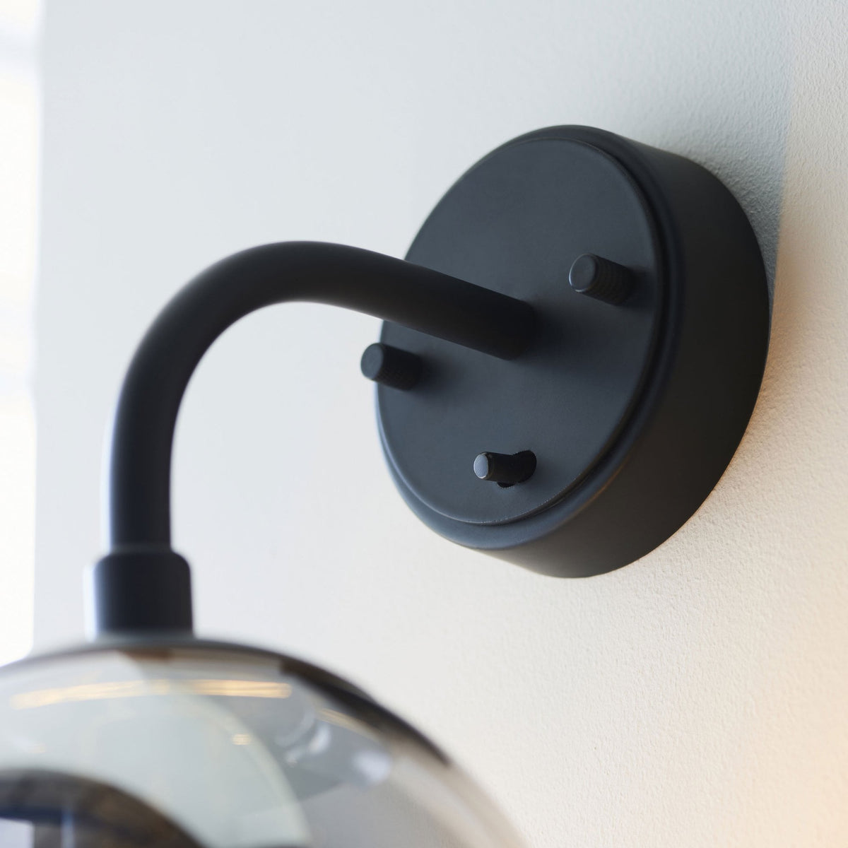 Overcombe Single Wall Light in Matt Black