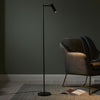 Dedicated Reader LED Task Floor Lamp in Matt Black