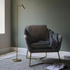 Dedicated Reader LED Task Floor Lamp in Warm Brass