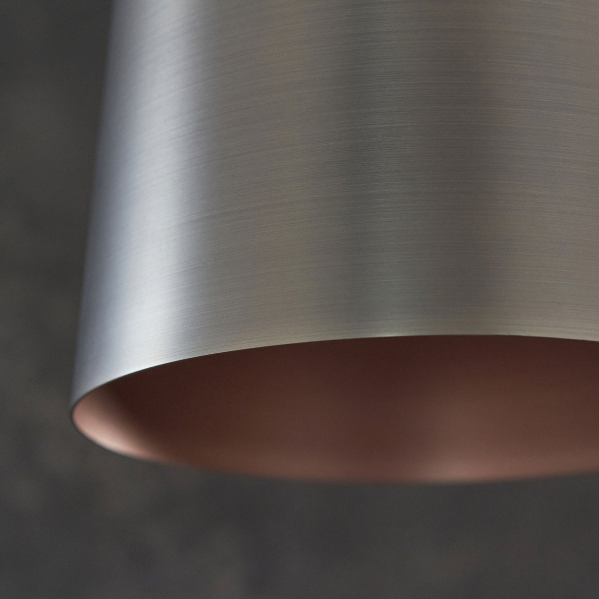 Lazenby Single Pendant in Aged Pewter with an Aged Copper Inner Shade