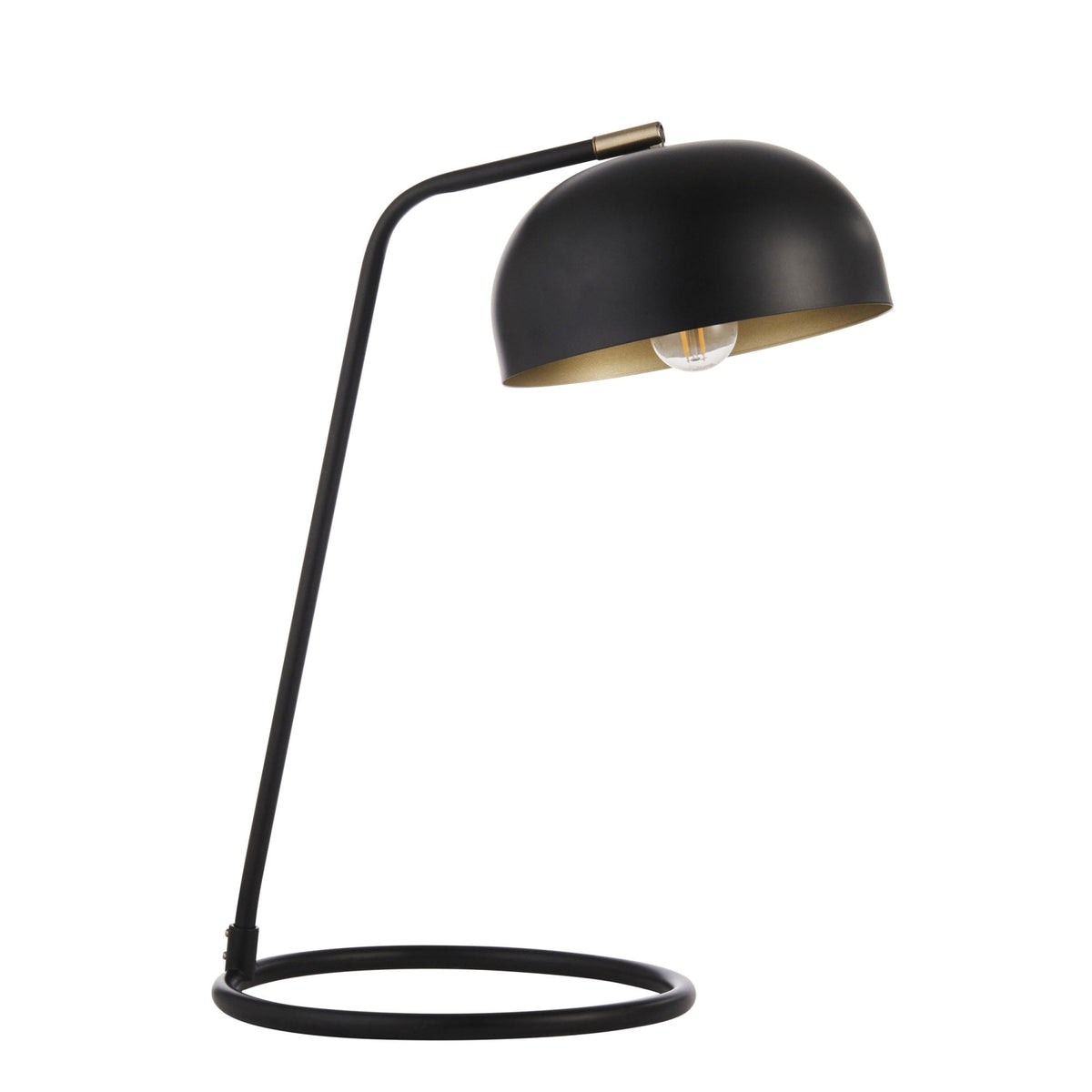 Brair Table Lamp in Matt Black & Antique Brass