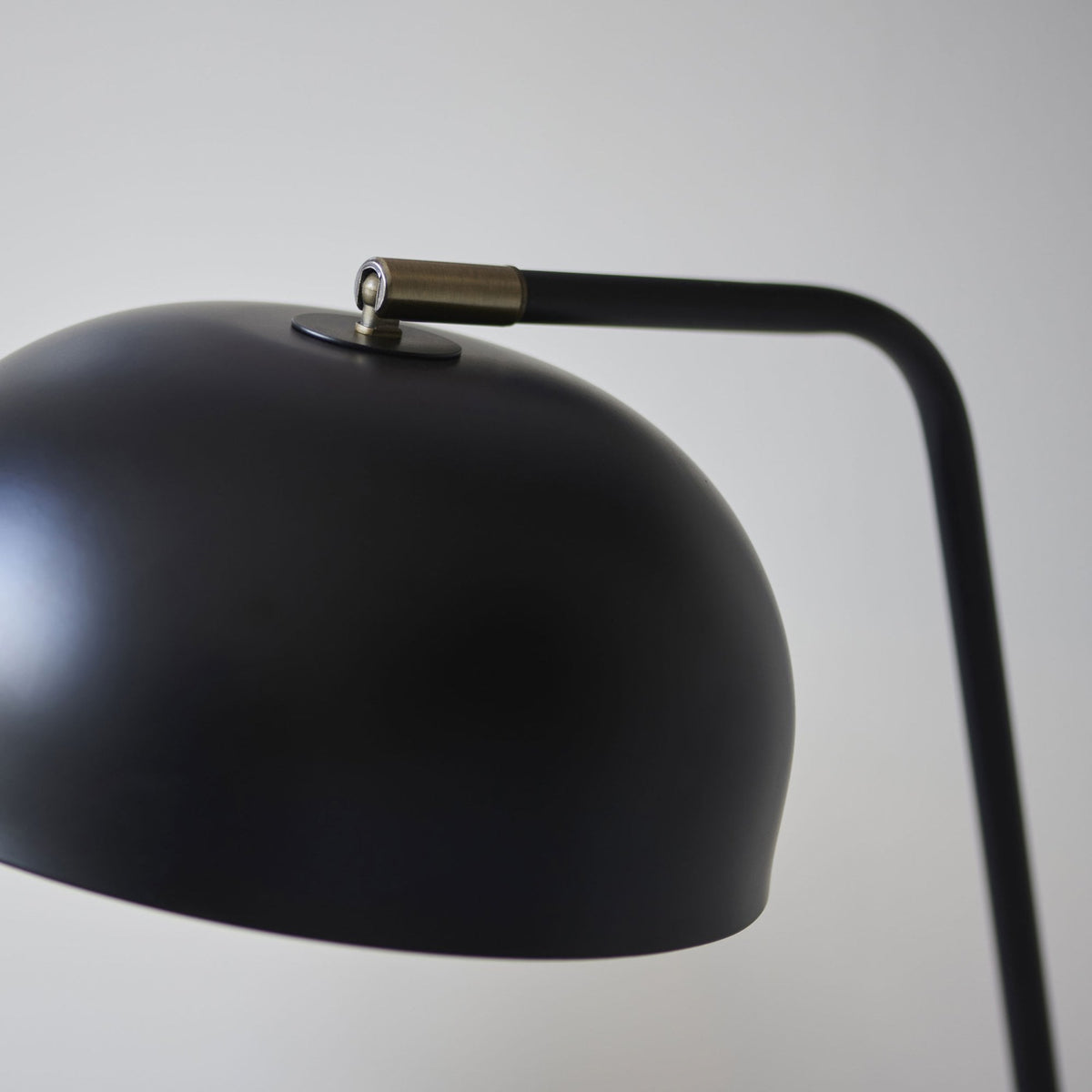 Brair Table Lamp in Matt Black & Antique Brass