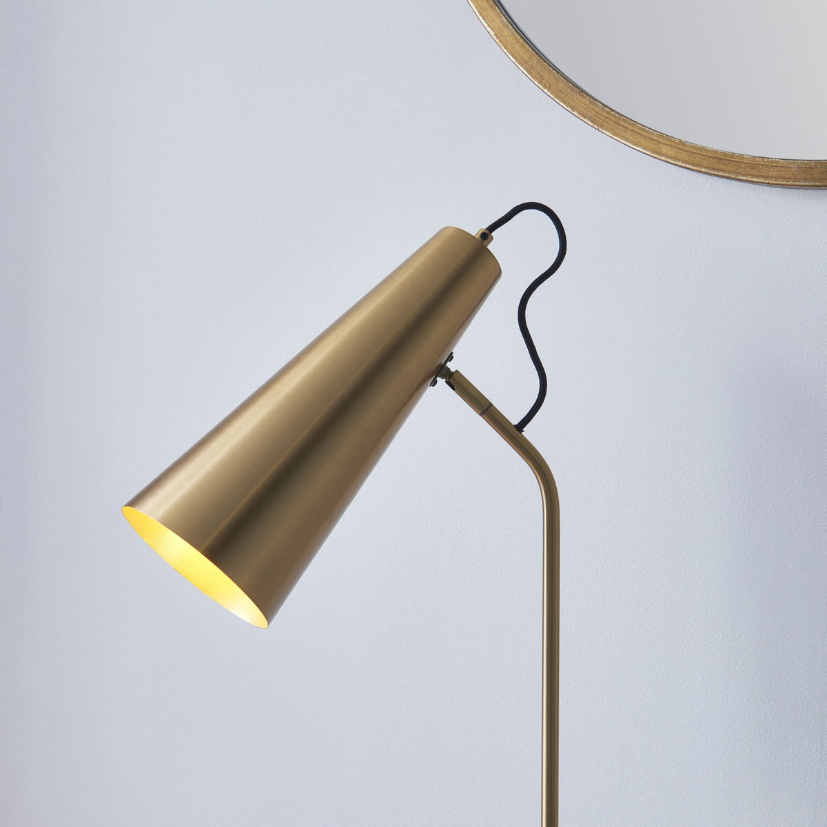 Karna Task Table Lamp in Antique Brass