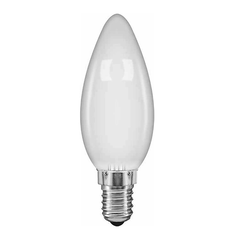 Incandescent E14 Dimmable Warm White Opal Candle 60W 2700K 560lm