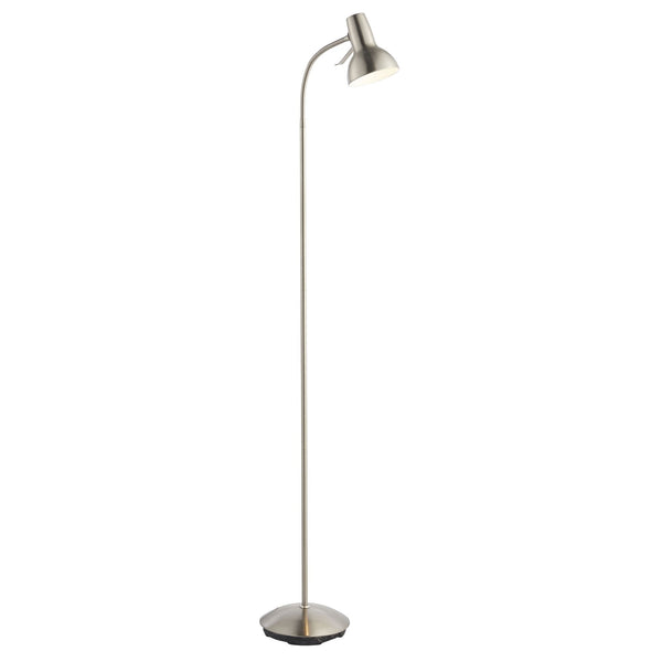 Amalfi Task Floor Lamp in Satin Nickel