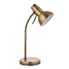 Amalfi Task Table Lamp in Antique Brass with USB Port