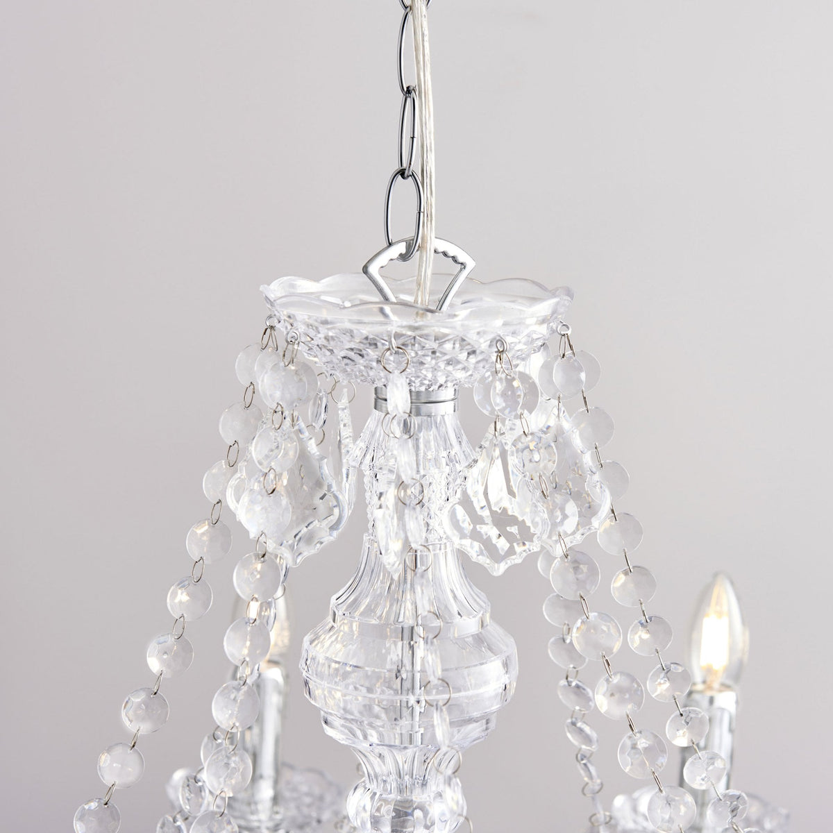 Clarence 8 Light Clear Acrylic Chandelier Pendant