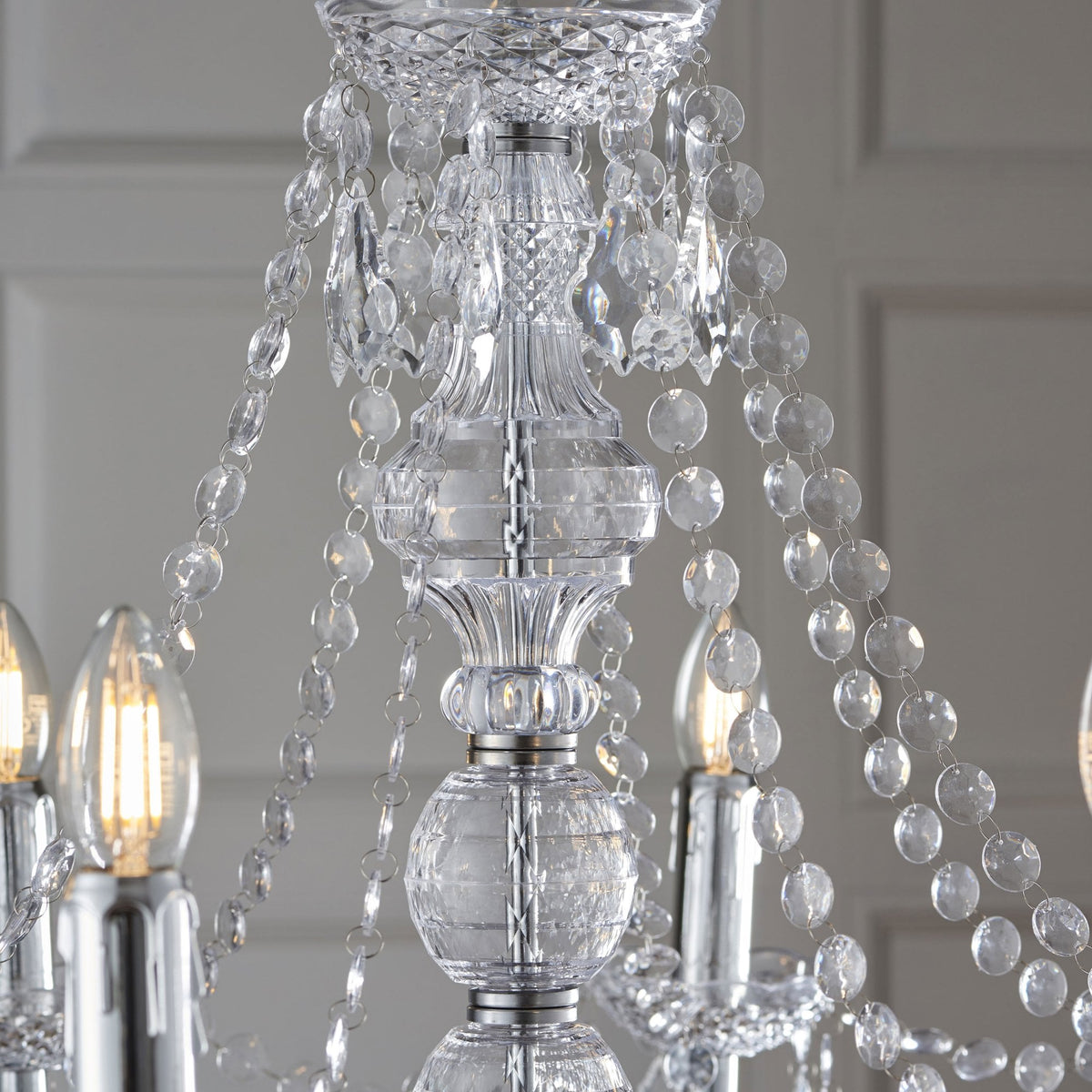 Clarence 8 Light Clear Acrylic Chandelier Pendant