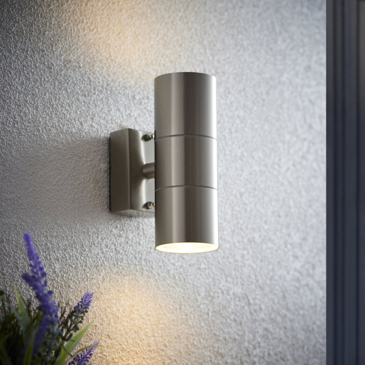 Canon IP44 Exterior Up and Down Light in Stainless Steel