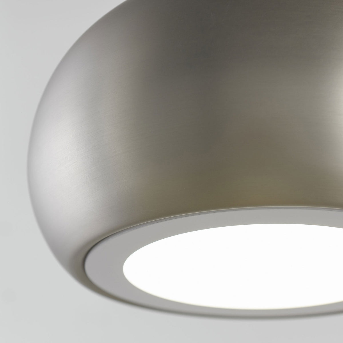 Brosnan Single LED Pendant Light in Matt Nickel