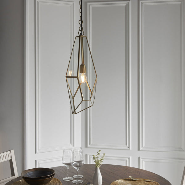 Avery Pendant Light in Antique Brass