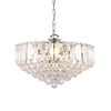 Fargo 6 Light Clear Acrylic Crystal Drop Pendant Light