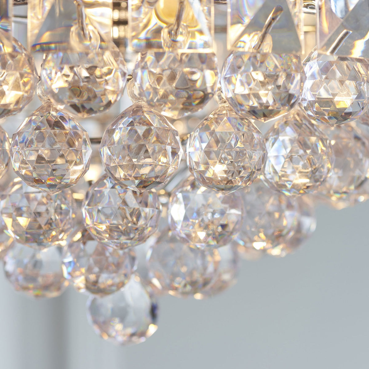 Fargo 3 Light Clear Acrylic Crystal Drop Pendant Light