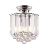 Fargo 2 Light Clear Acrylic Crystal Drop Flush Ceiling Light