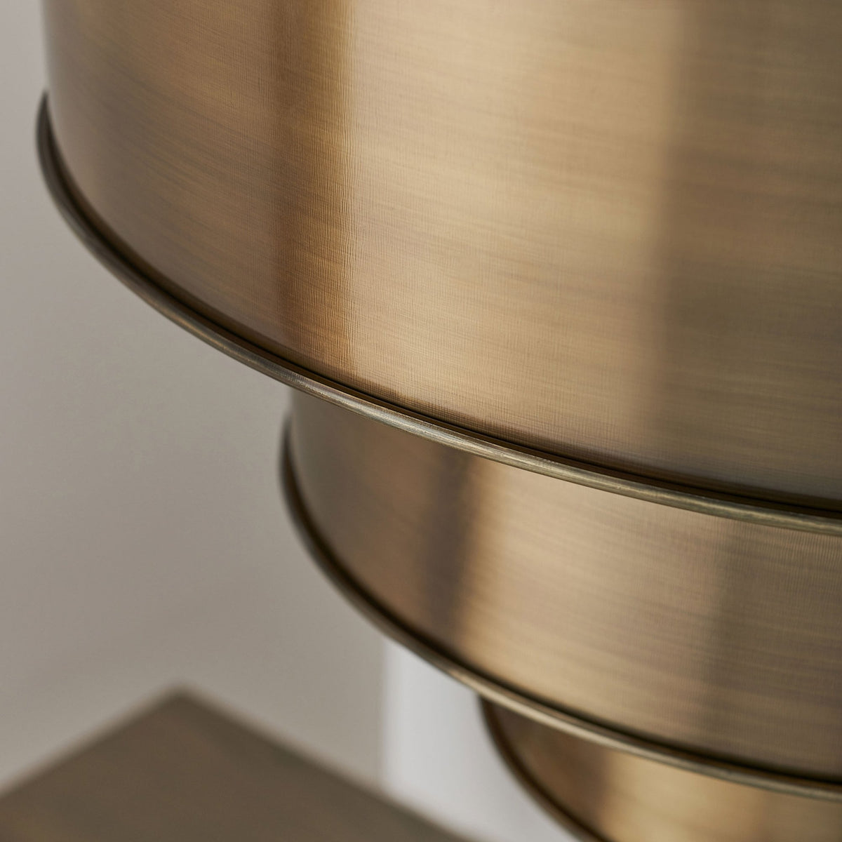 Morad Tiered Pendant Light in Aged Brass