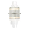 Lukas Wall Light In Polished Chrome & Clear Glass