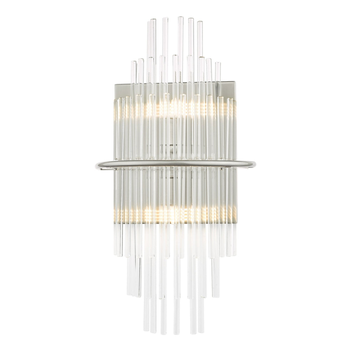 Lukas Wall Light In Polished Chrome & Clear Glass