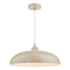 Kaelan Pendant In Taupe With Polished Chrome Detail