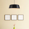 Kingsbridge Large E27 Gloss Black and Gloss White Pendant