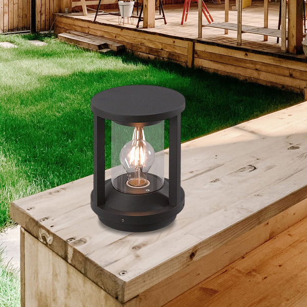 Lifton IP65 Pillar Lamp in Anthracite