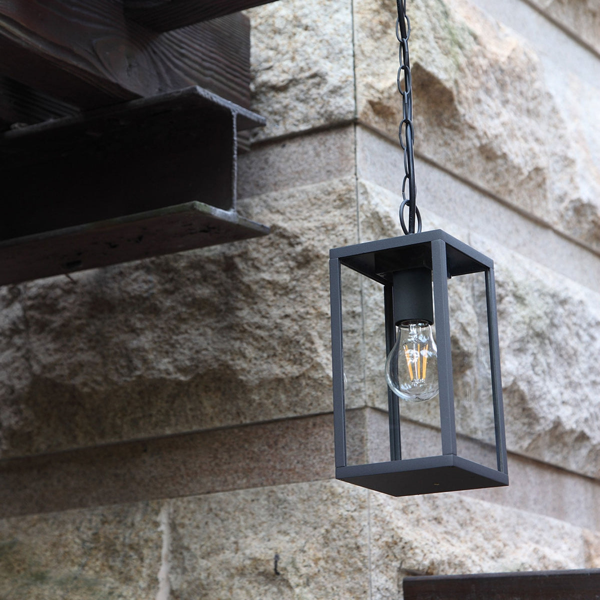 Meavy IP54 Exterior Pendant in Graphite Black