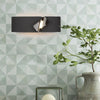 Meeth Sand Anthracite and Polished Chrome LED Wall Light 10W 3000K 700lm