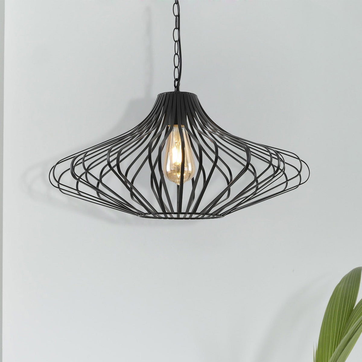 Salcombe E27 Pendant in Matt Black