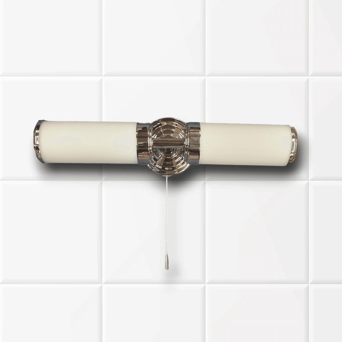 Century IP44 Double Wall Light in Polished Chrome